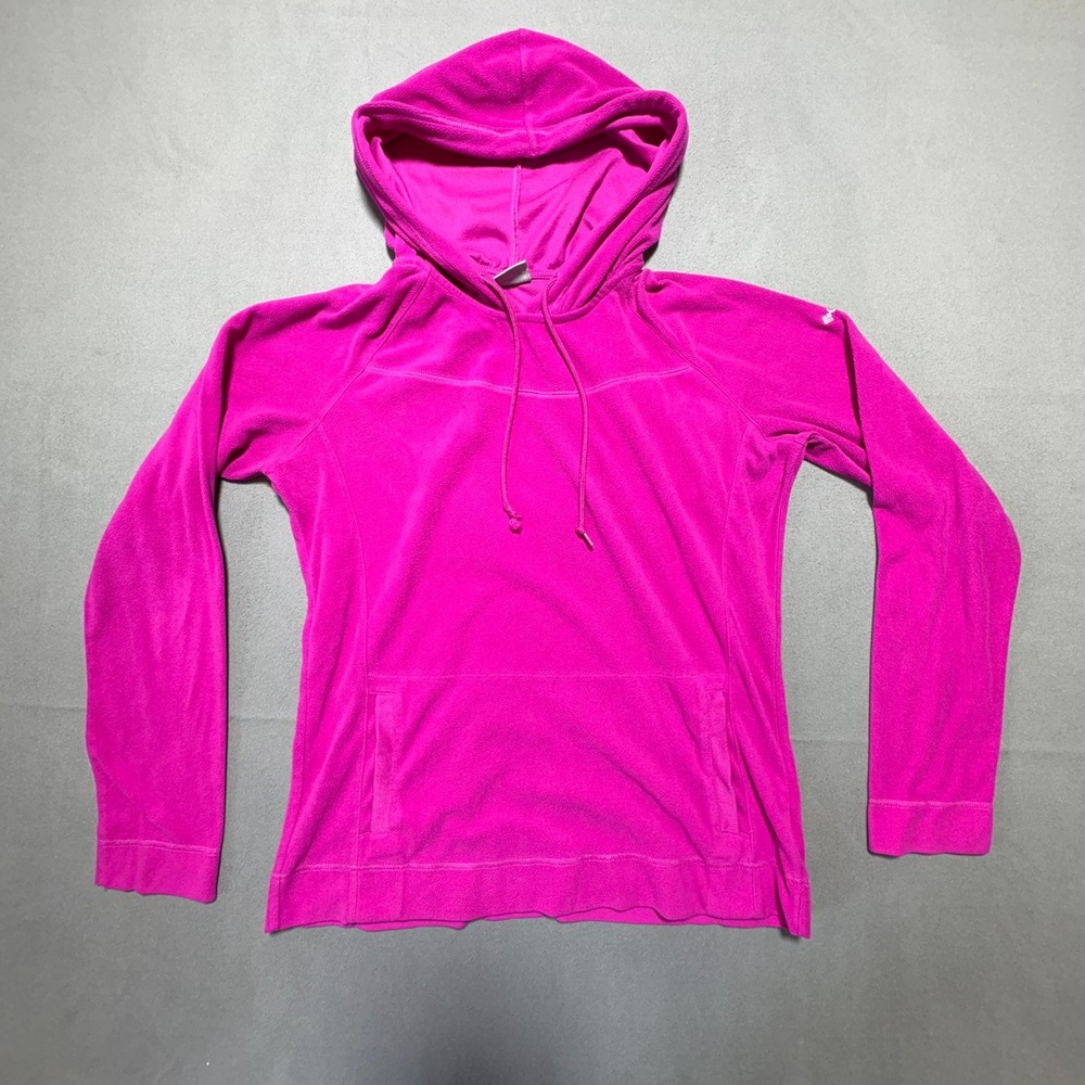 Columbia Womens Magenta Pink Microfleece Hoodie Pullover Size Large RN69724